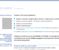curriculum europeu
