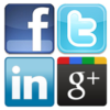 social-media-icon-set anúncio de emprego social
