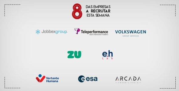 8 Empresas a Recrutar em Portugal esta semana