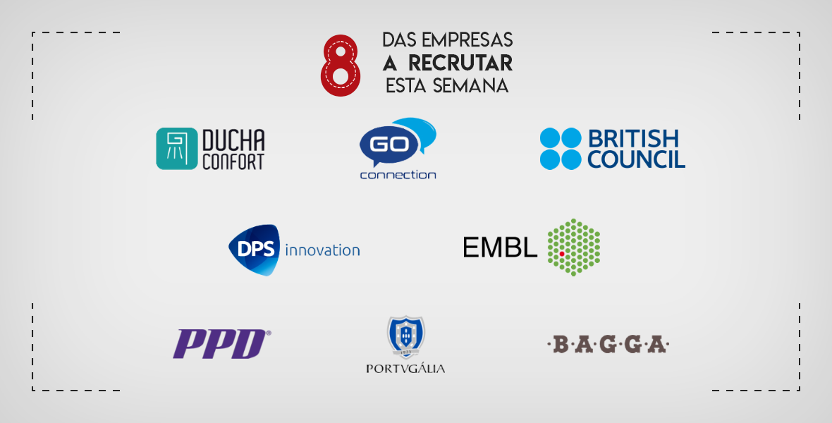 8 Empresas a Recrutar em Portugal esta semana