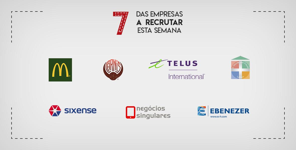 7 empresas a recrutar em Portugal