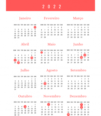 Feriados 2022: calendário completo | Alerta Emprego